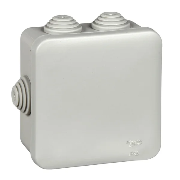 MULTIBOX Коробка распред. откр.установки 85x85x40 (внутр.размеры), габариты 110х110х48, IP55 СЕРАЯ