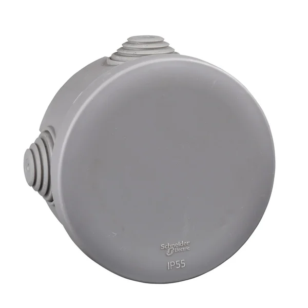 MULTIBOX Коробка распред. откр. установки D80x40, габариты D100х48, IP55, 4 сальника СЕРАЯ