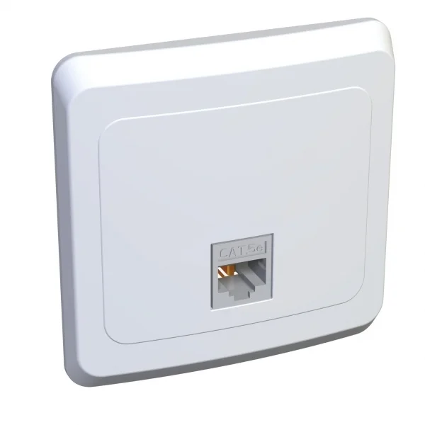 ЭТЮД С/У РОЗЕТКА компьютерная RJ45 кат.5e, БЕЛЫЙ