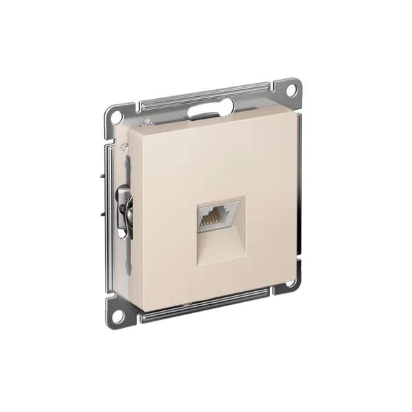 ATLASDESIGN РОЗЕТКА компьютерная RJ45 кат. 6A, механизм, БЕЖЕВЫЙ
