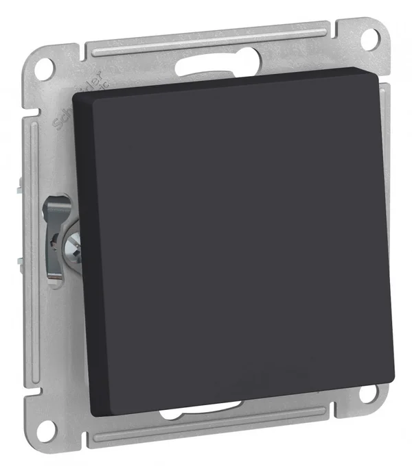ATLASDESIGN AQUA 1-клавишный ПЕРЕКЛЮЧАТЕЛЬ, IP44, сх.6, 10АХ, механизм, КАРБОН