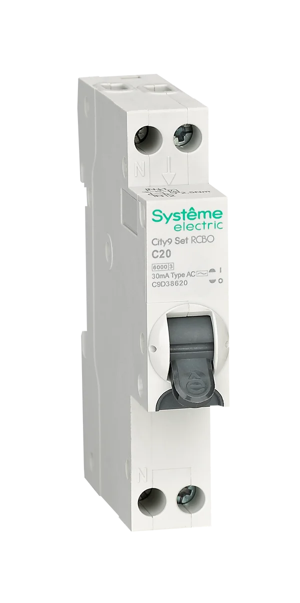 City9 АВДТ 1П+Н C20 6000A 30мА AC 18мм