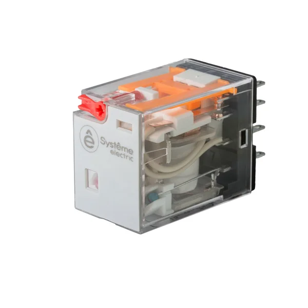 Реле 12A 2CO 24VAC тест кнопка LED