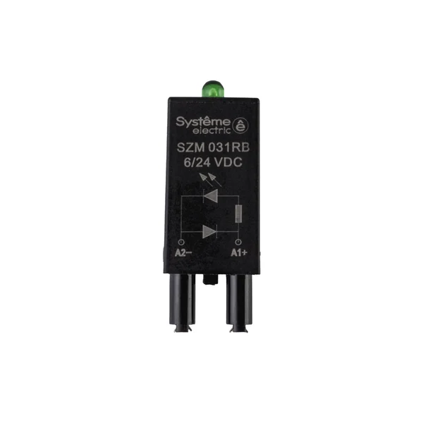 Защитный модуль диод+LED 6/24VDC