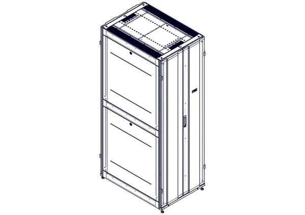 Шкаф Systeme Electric, серия Uniprom, 48U-750/1070, боковые панели 4шт, черный