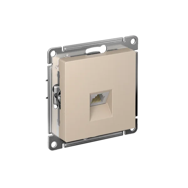 ATLASDESIGN РОЗЕТКА компьютерная RJ45 кат. 5e, механизм, ПЕСОЧНЫЙ