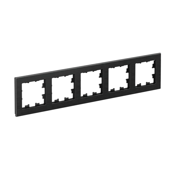 ATLASDESIGN NATURE 5-постовая РАМКА, МЕТАЛЛ ОНИКС