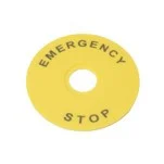 Маркировка для кнопки аварийного останова "Emergency Stop" D90