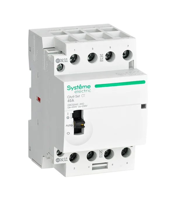 City9 Set Контактор 4P 4НО 40A AC 400В-230В