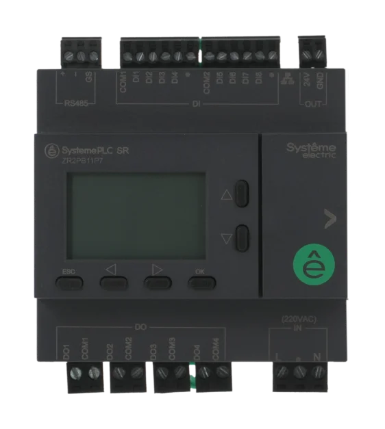 Интеллектуальное реле SR2; 220 VAC; дисплей, 12 IO: 8 DI, 4 DO (реле), 1xRS485, 1xRJ45