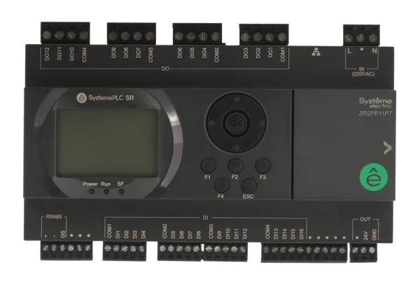 Интеллектуальное реле SR2; 220 VAC; дисплей; 28 IO: 16 DI, 12 DO (реле); 1xRS485, 1xRJ45
